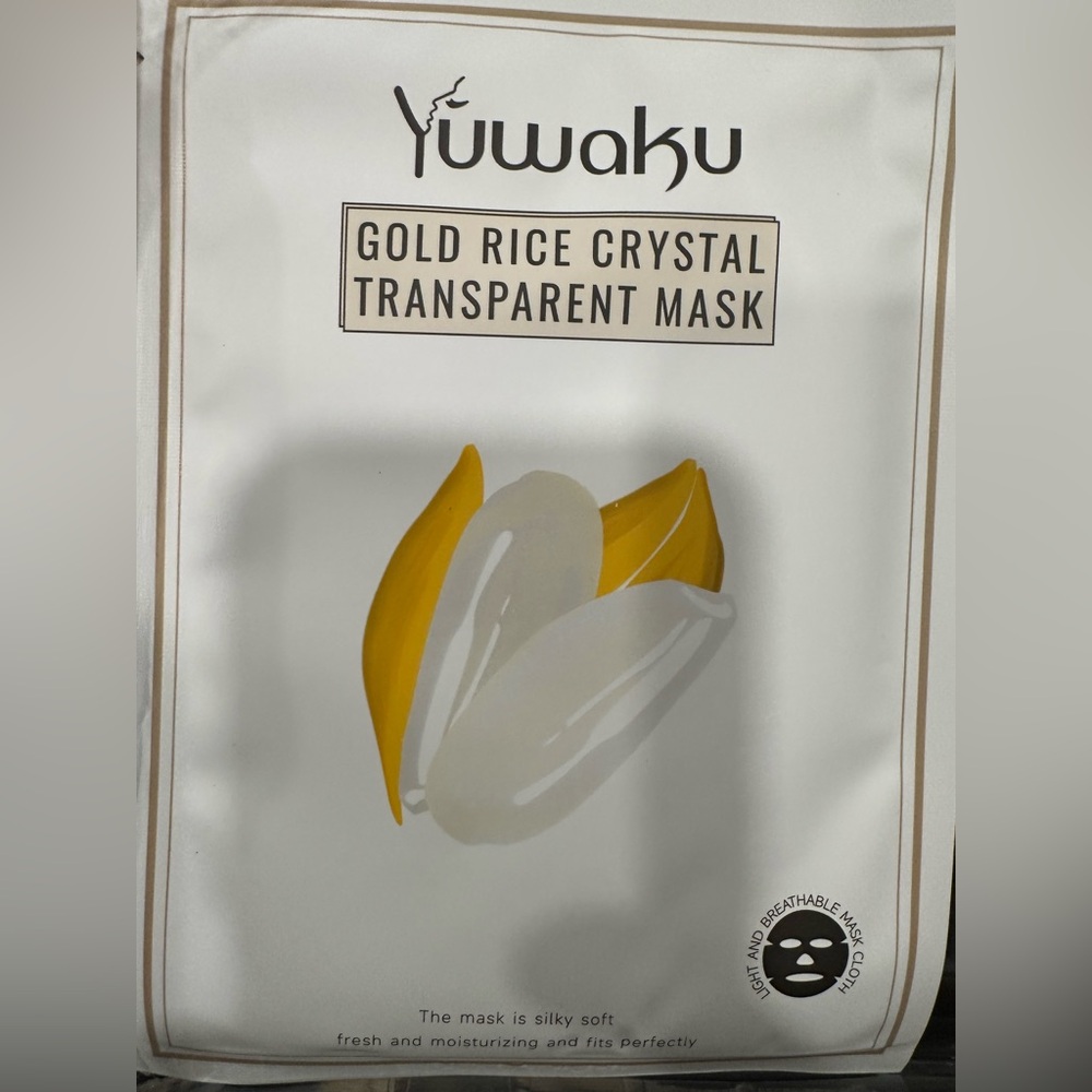 Gold Rice Crystal Transparent Mask and Brush Set - Picture 3 of 5